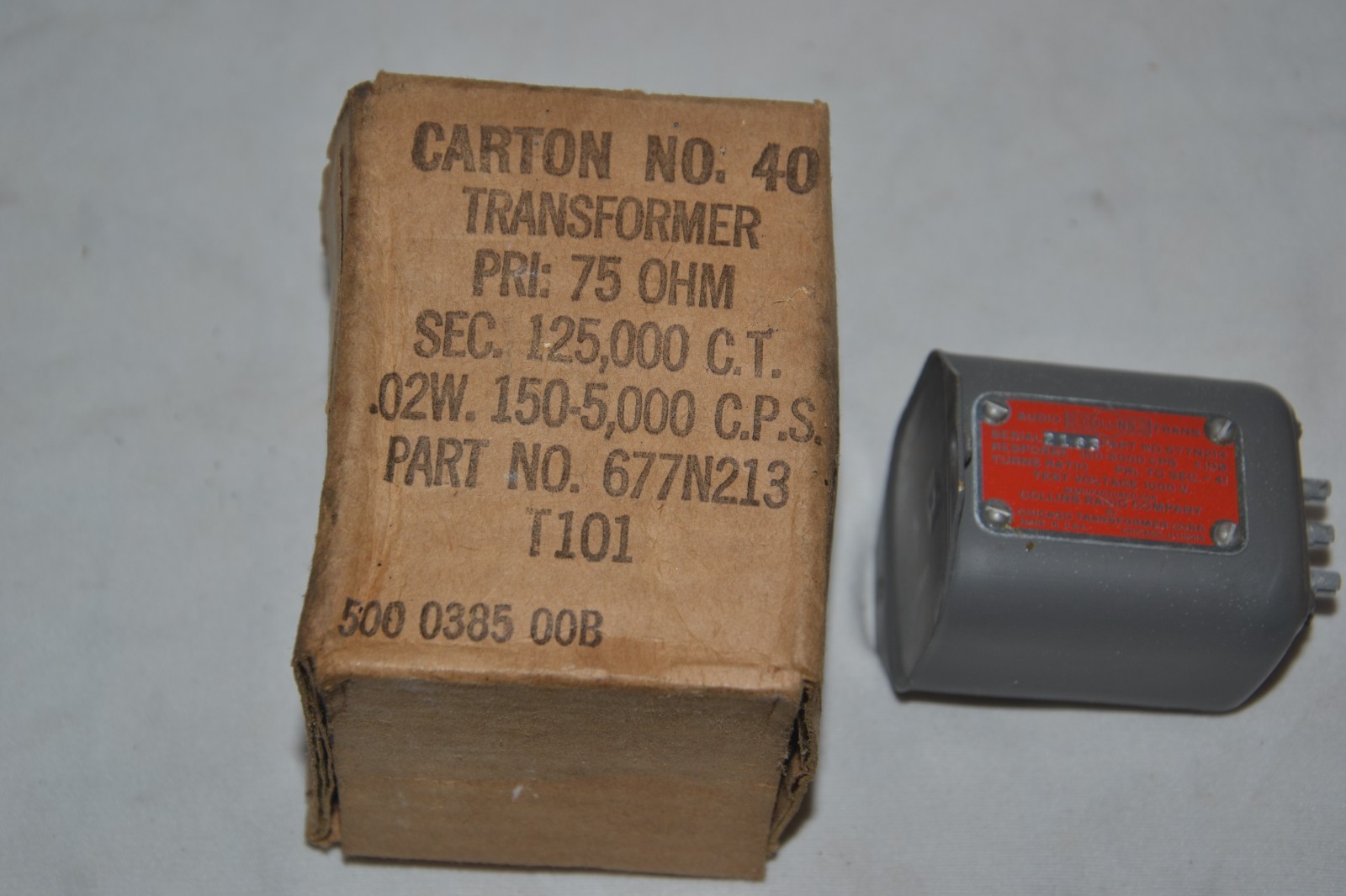 Collins 677N213 Microphone Ham Radio transformer