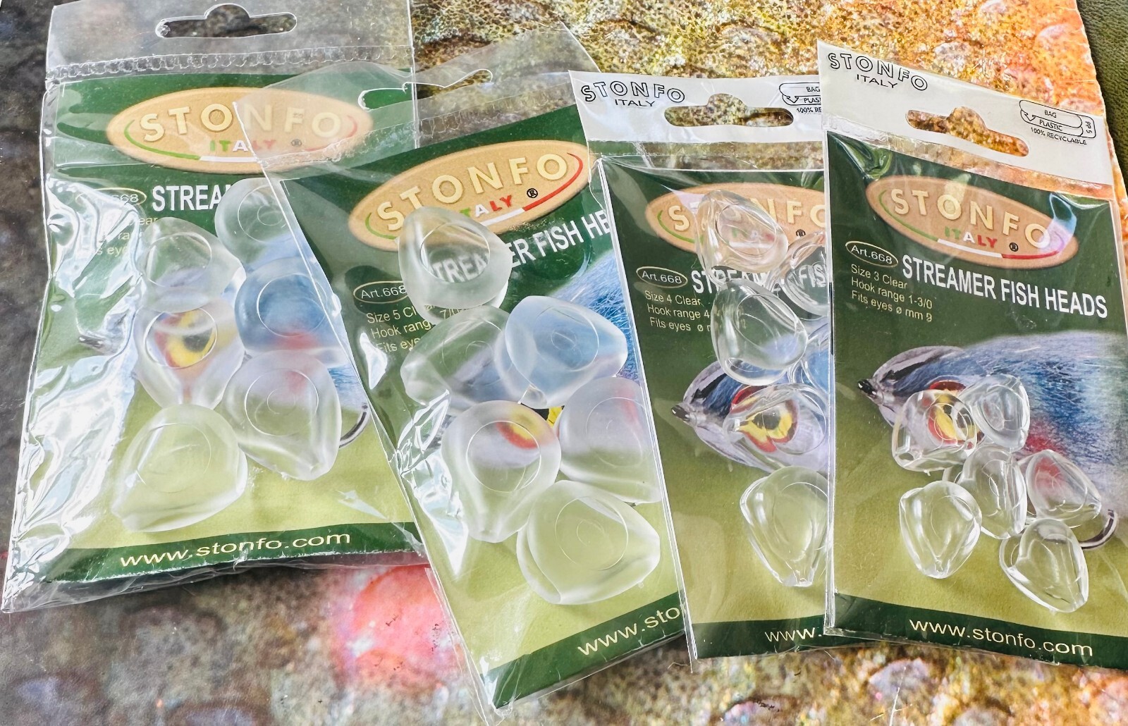 Stonfo 668 Streamer Fish Heads all Sizes