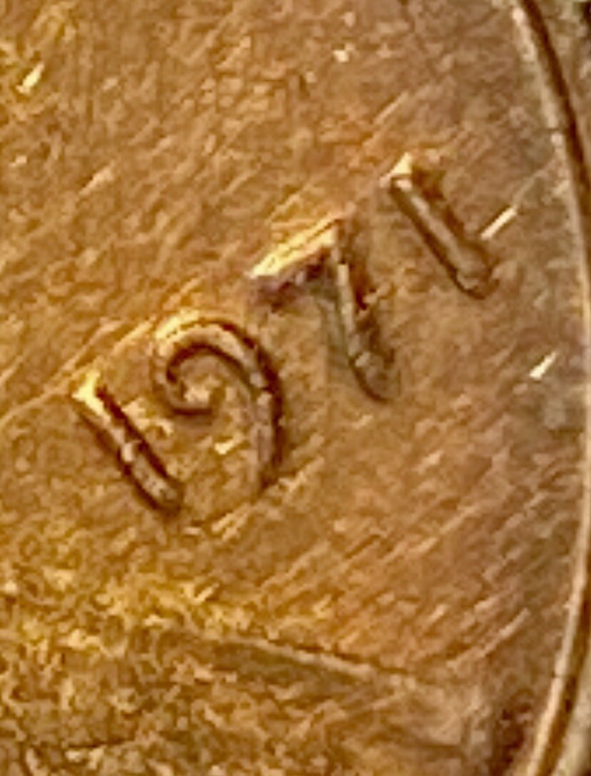 1971 Lincoln Cent - Red - DDO FS-101