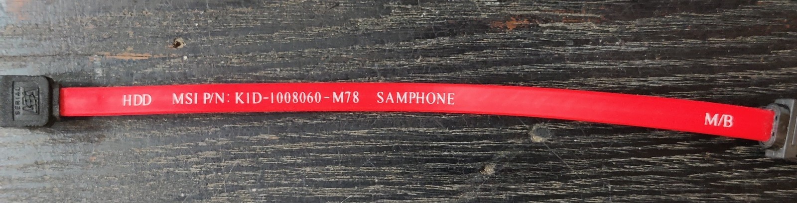 KID-1008060-M78 MSI SATA HDD CABLE SAMPHONE  M/B USED, 22cm WORKING