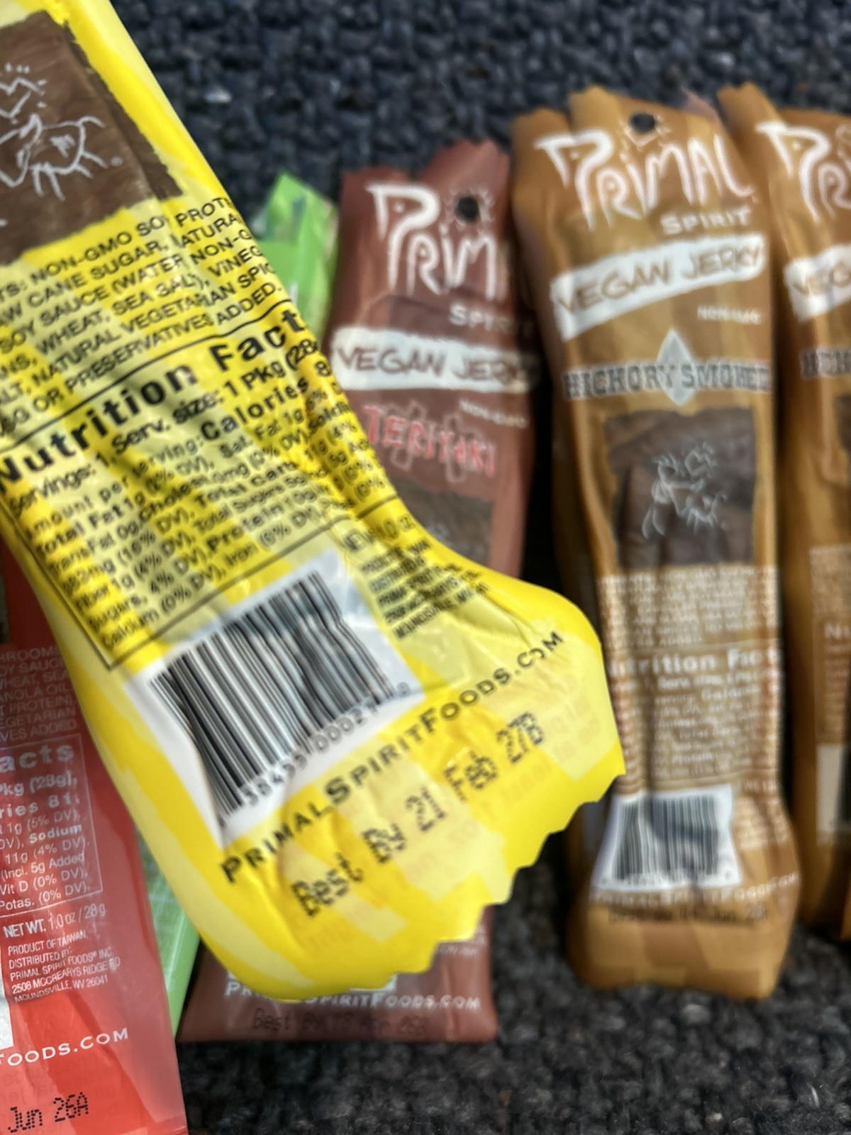 Primal Strips 1-oz Meatless Vegan Jerky Variety Pack Sampler 17 count