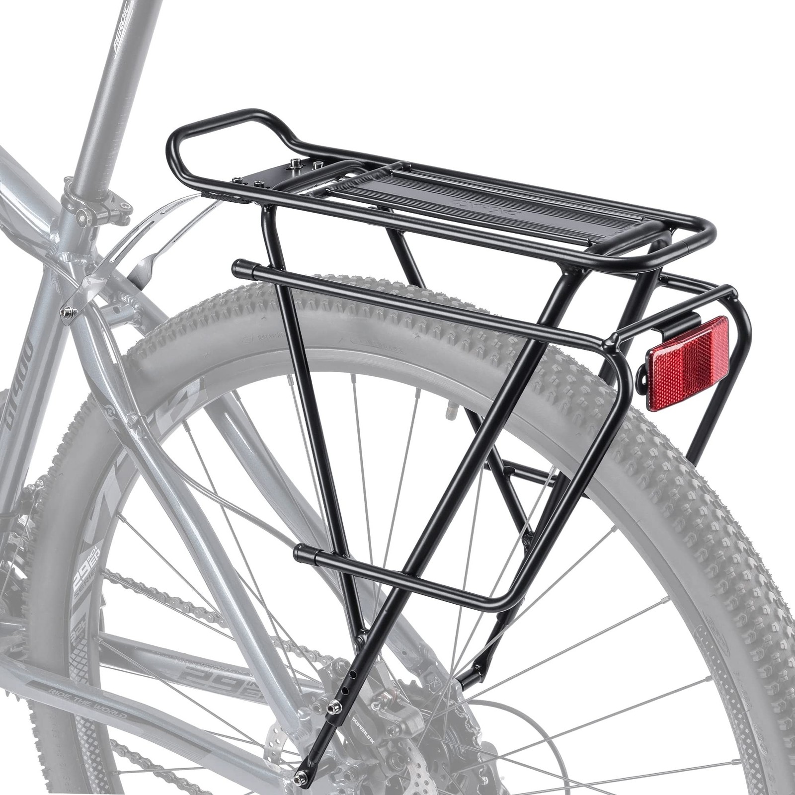 CXWXC Rear Bike Rack - Bike Cargo Rack for Disc Brake/Non-Disc Brake Mount - ...