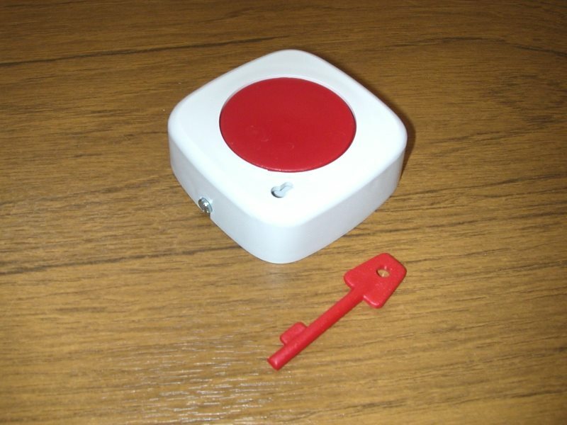 Knight Panic Attack Alarm Button White Series - Hooked or Hookless
