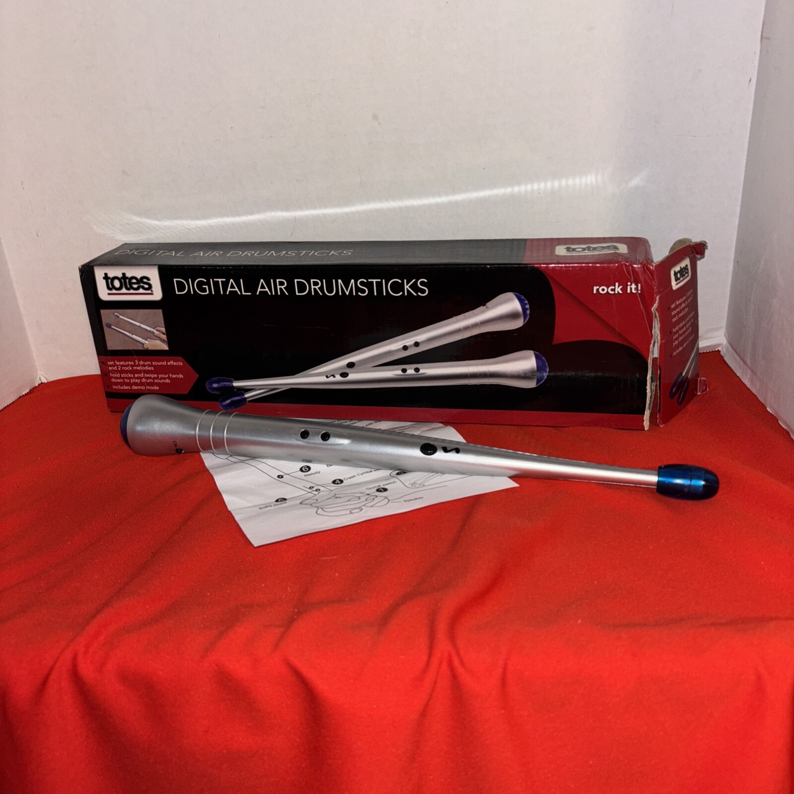 Totes Digital Air DrumStick 1 ONLY. Toy Insturment Drum Stick - Estate Find