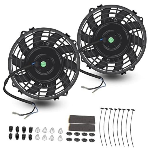 7 Inch Universal Slim Fan Push Pull Electric Radiator Cooling Fan 7 inch Black