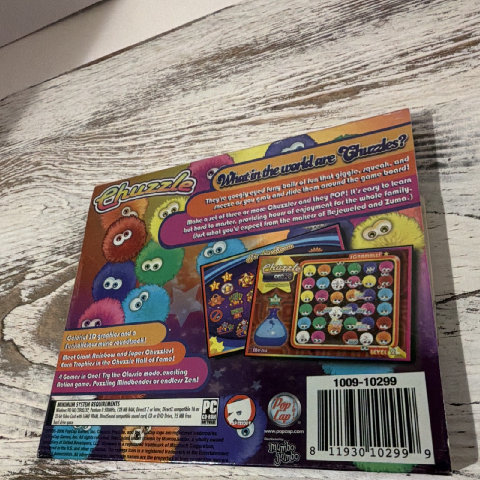 PopCap Games Chuzzle Deluxe PC CD-ROM Game for Windows, English, MPN 1009-10299