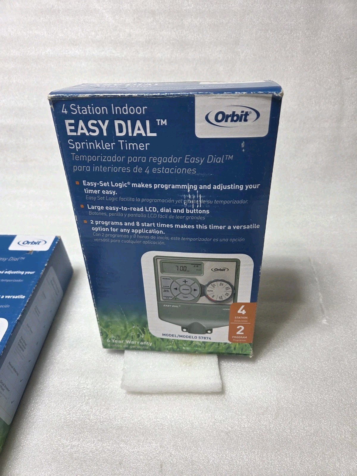 ORBIT 57874  4 Station Indoor Easy Dial Electrical Sprinkler Timer