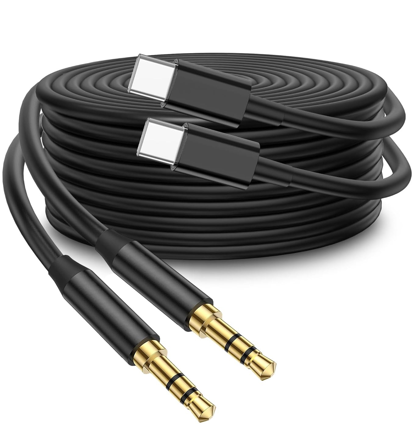 USB-C to 3.5mm Aux Stereo Audio Cord for iPhone 16/15 iPad MacBook Pro S24
