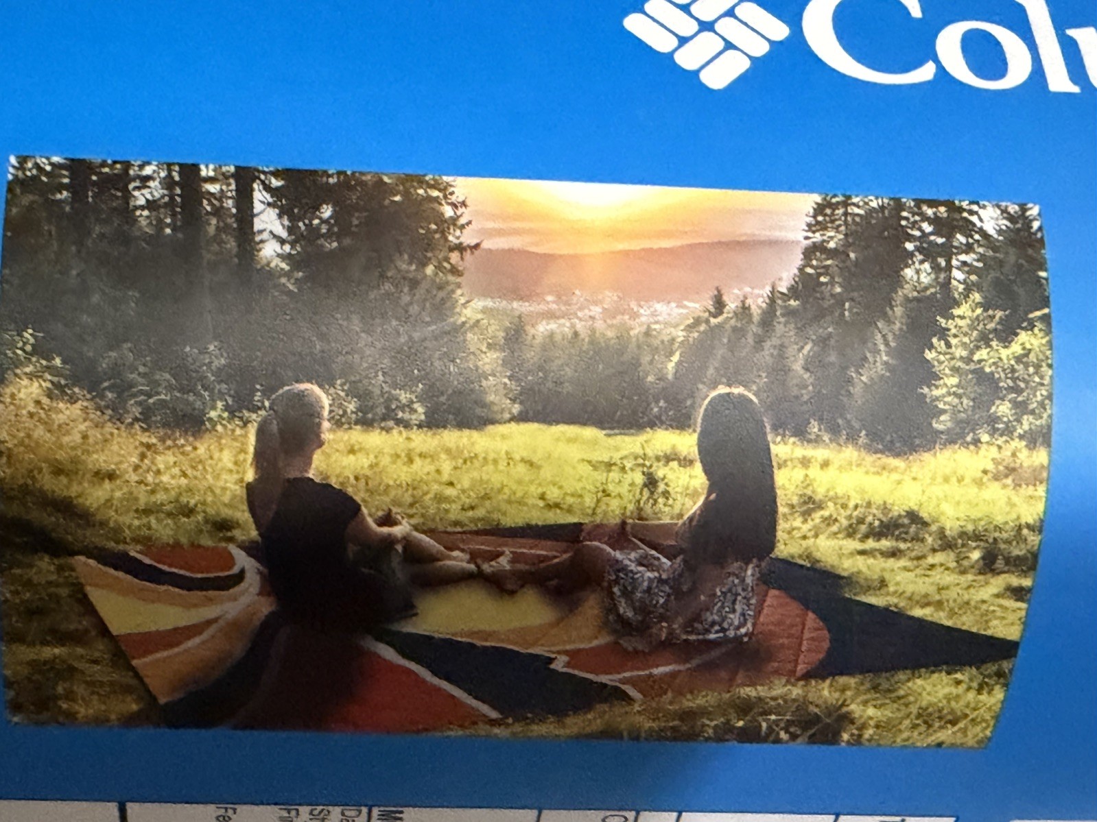 Columbia Outdoor Blanket 72x72 NEW Multi-Color Portable Waterproof Beach Camping