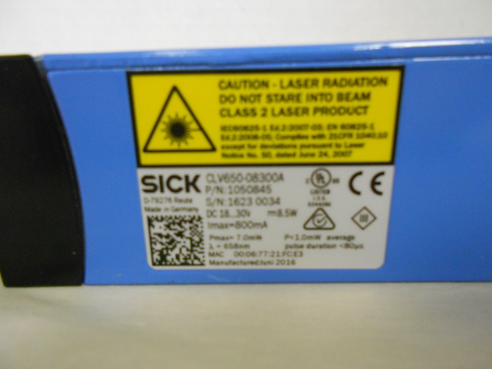SICK CLV650-08300A Industrial Barcode Scanning Sensor 1050845