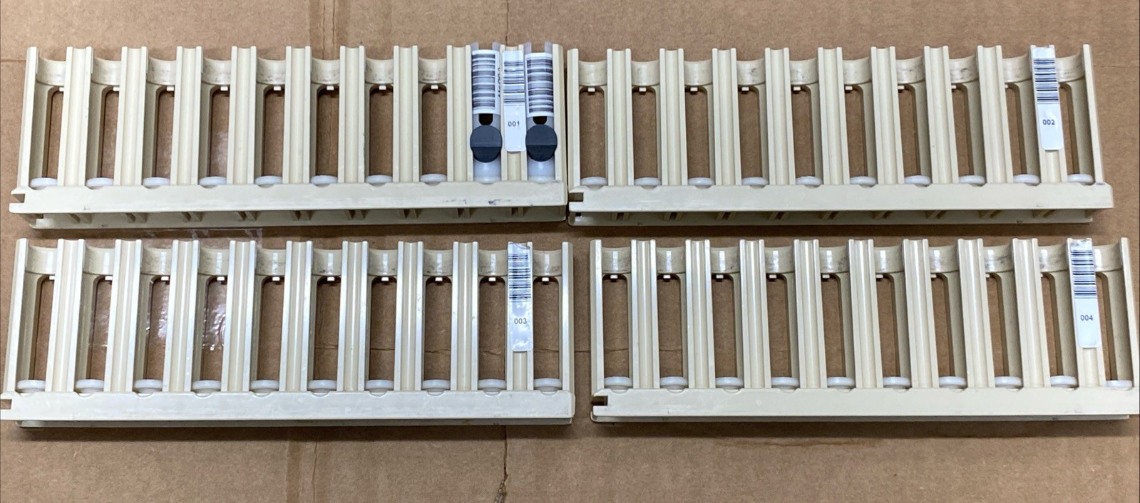 Sysmex 10-Position Sample Rack Lot Of 4 EUC
