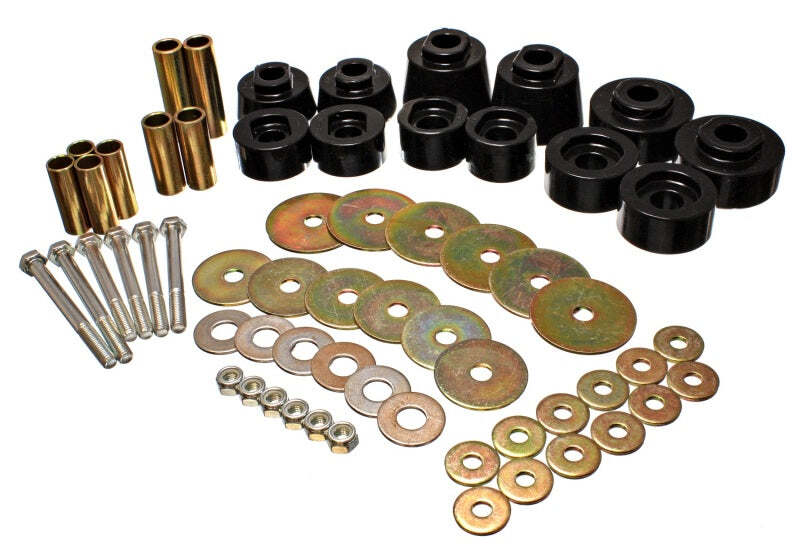 Energy Suspension 4.4117G Body Mount Set - Std. & Extra Cab - Black