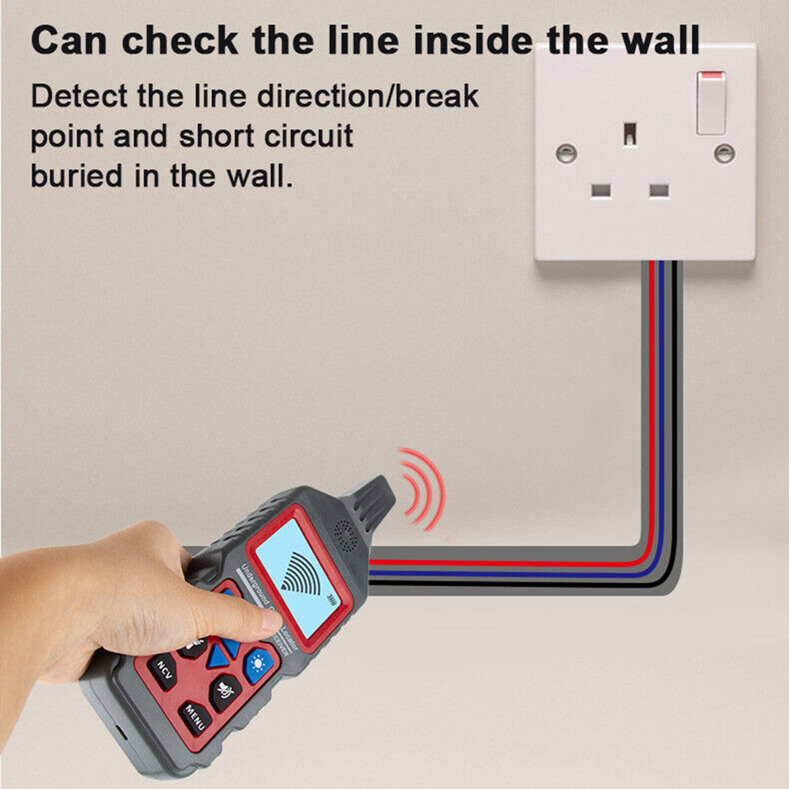 NF-826 Underground Cable Tester*1 Electrical Locator Wire Tracker Detection Wall