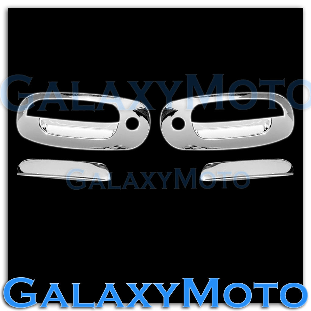 Chrome Plated 2 Door Handle W/ Passenger Keyhole cover for 97-04 Dodge Dakota