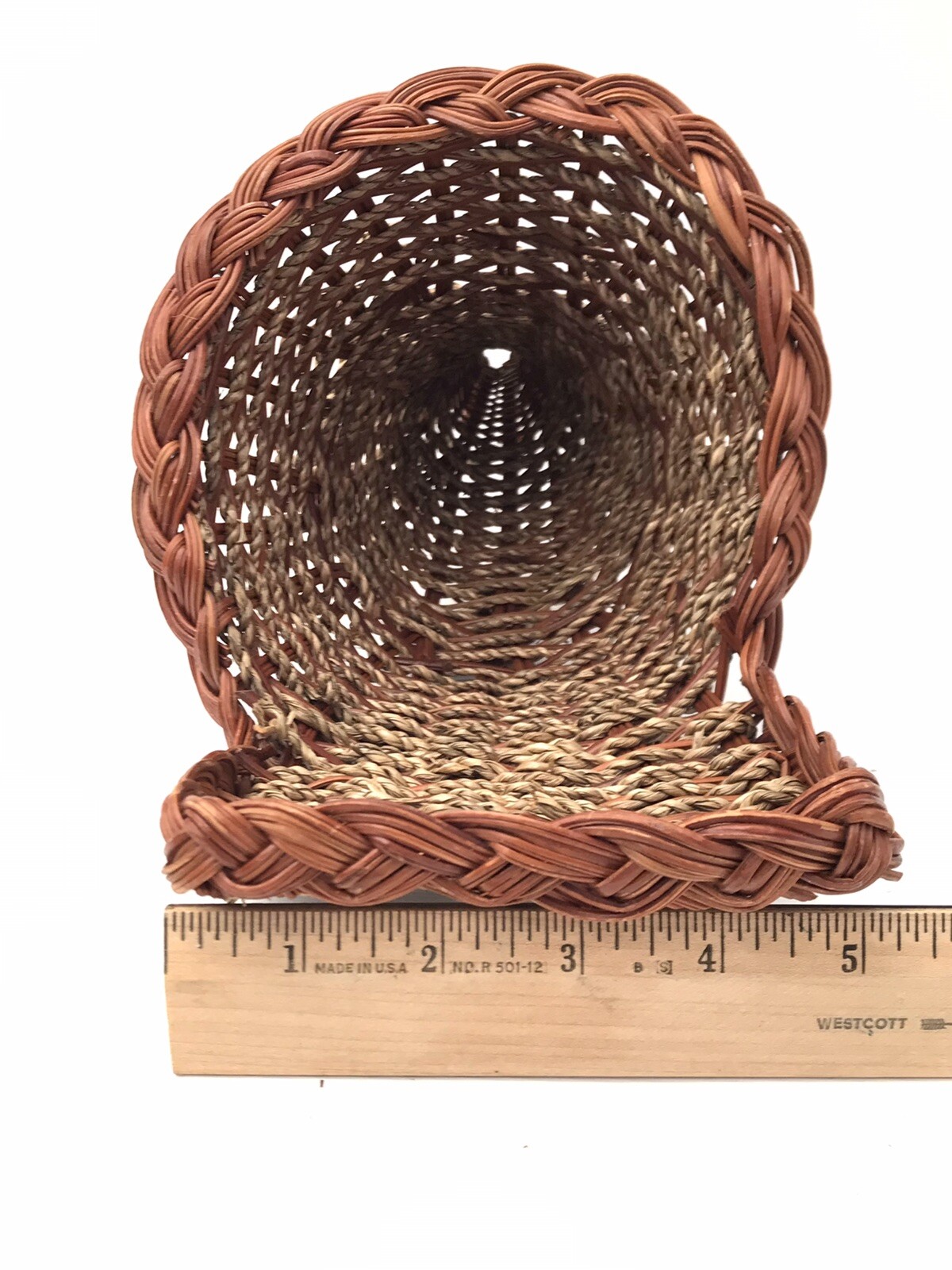 Wicker Cornucopia Holiday 14" Basket Thanksgiving Woven Table Wall Mount Decor