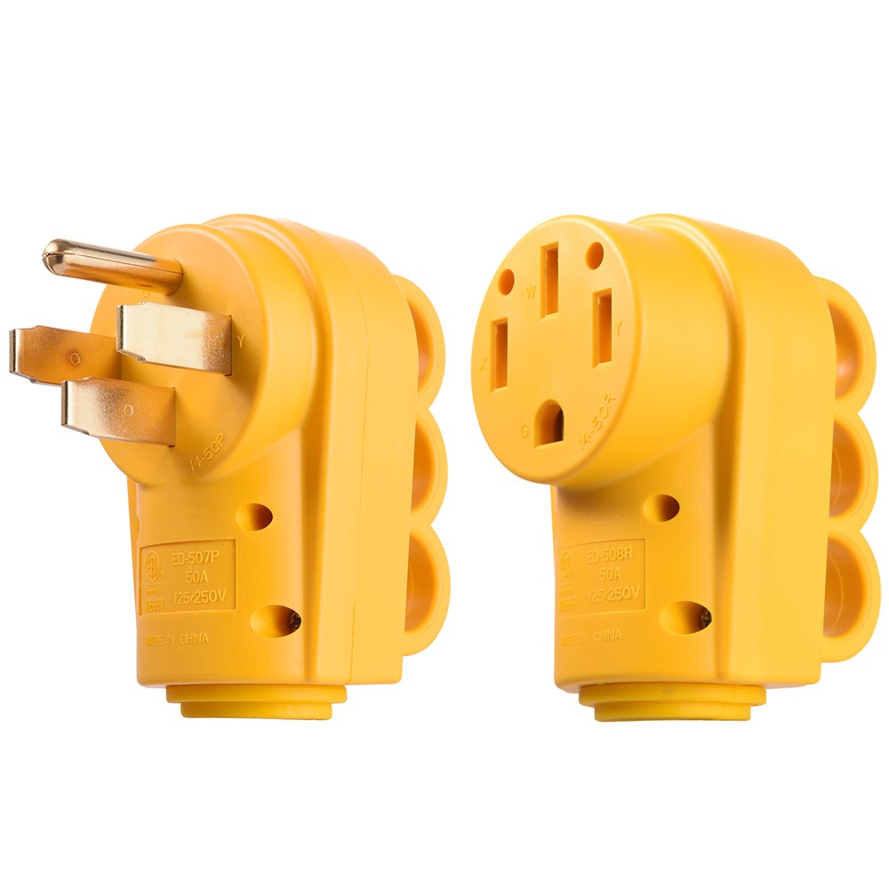 125V RV 30/50A Receptacle Plug Male/Female Power Cord Electrical Relacement Plug
