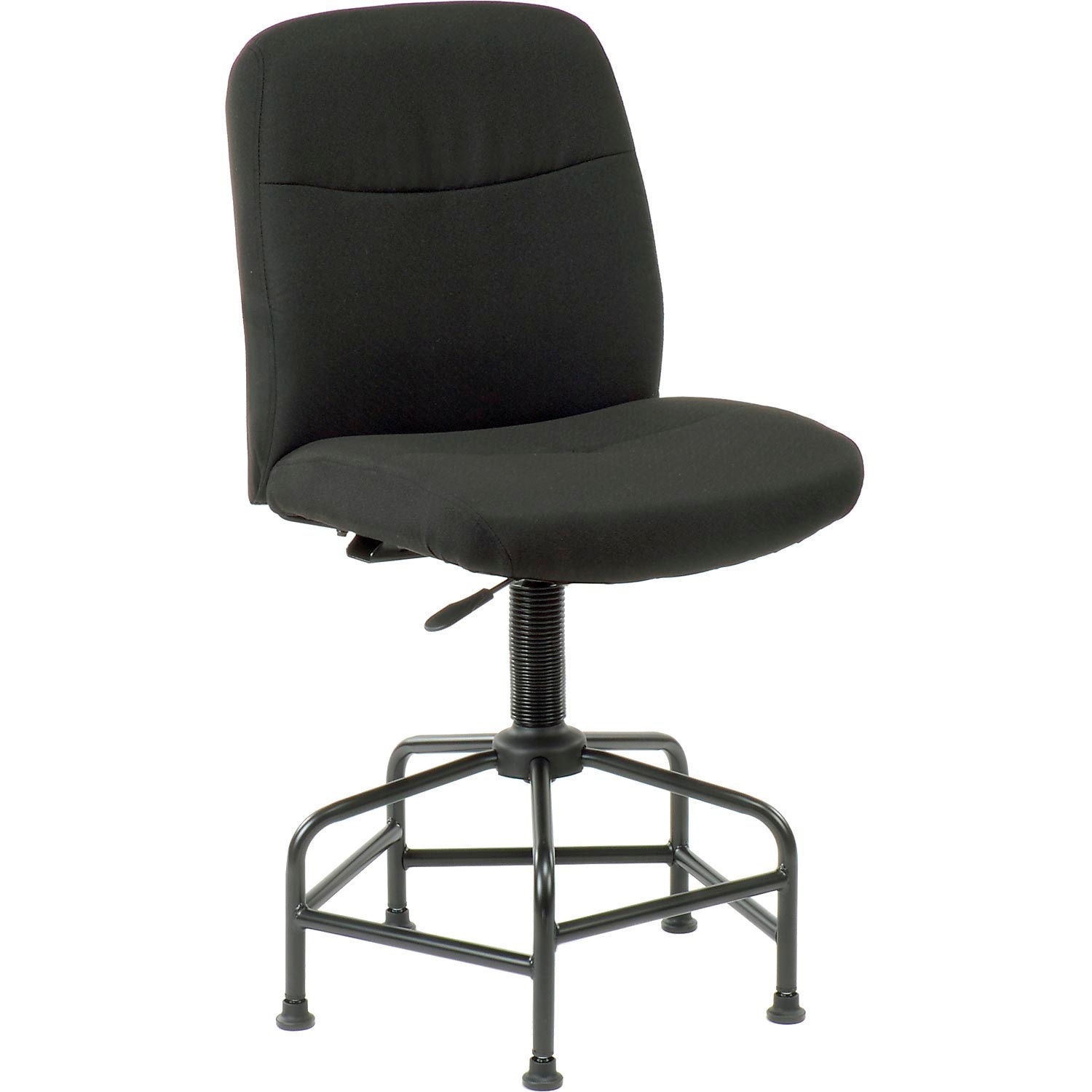 Global Industrial Big  Tall Stool Without Arms Fabric Black