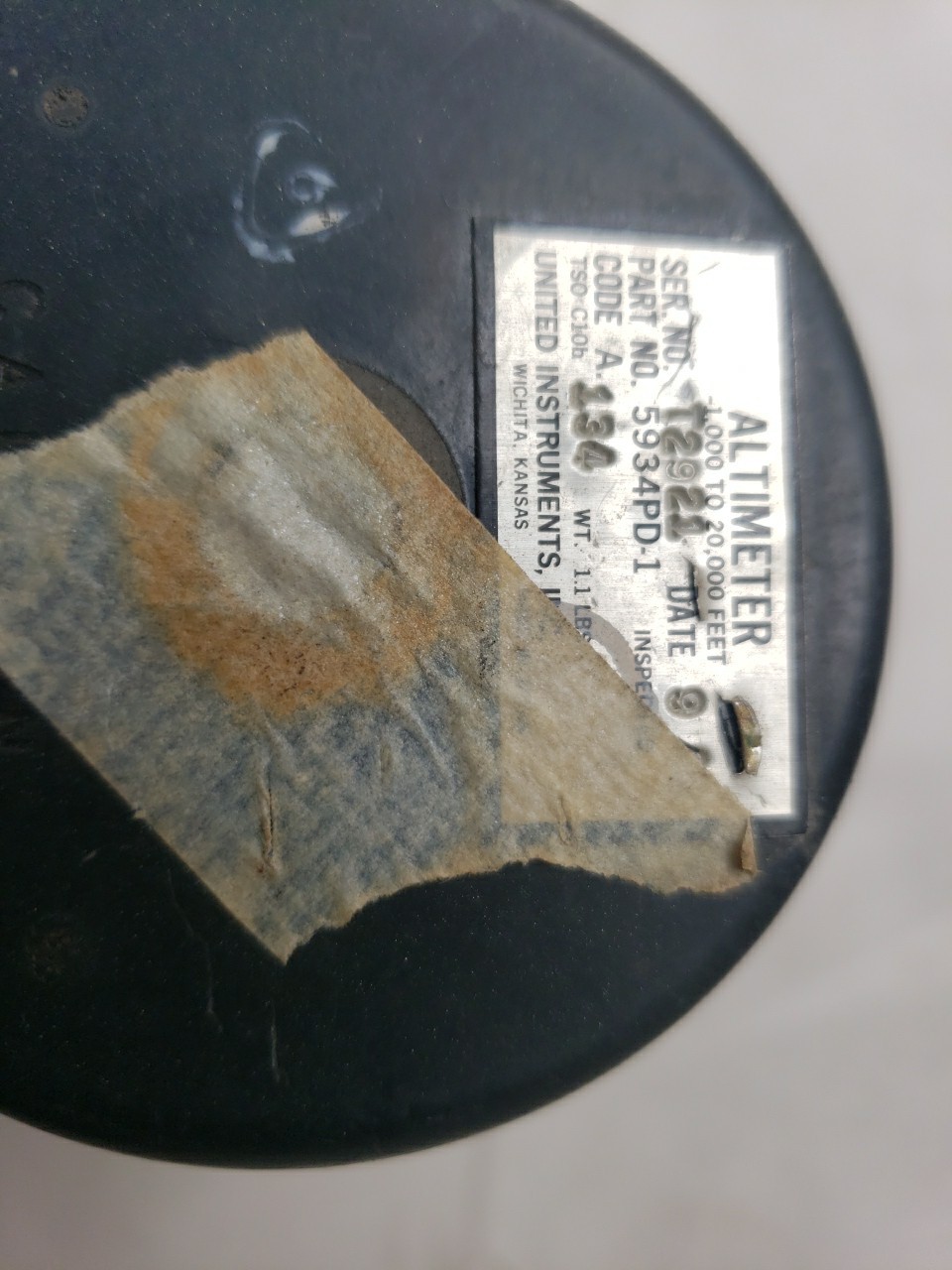 United Instruments Altimeter PN 5934PD-1