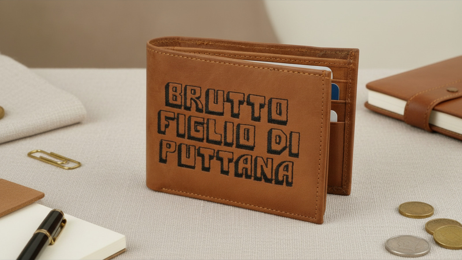 BMF WALLET Italian  Version BRUTTO FIGLIO DI PUTTANA