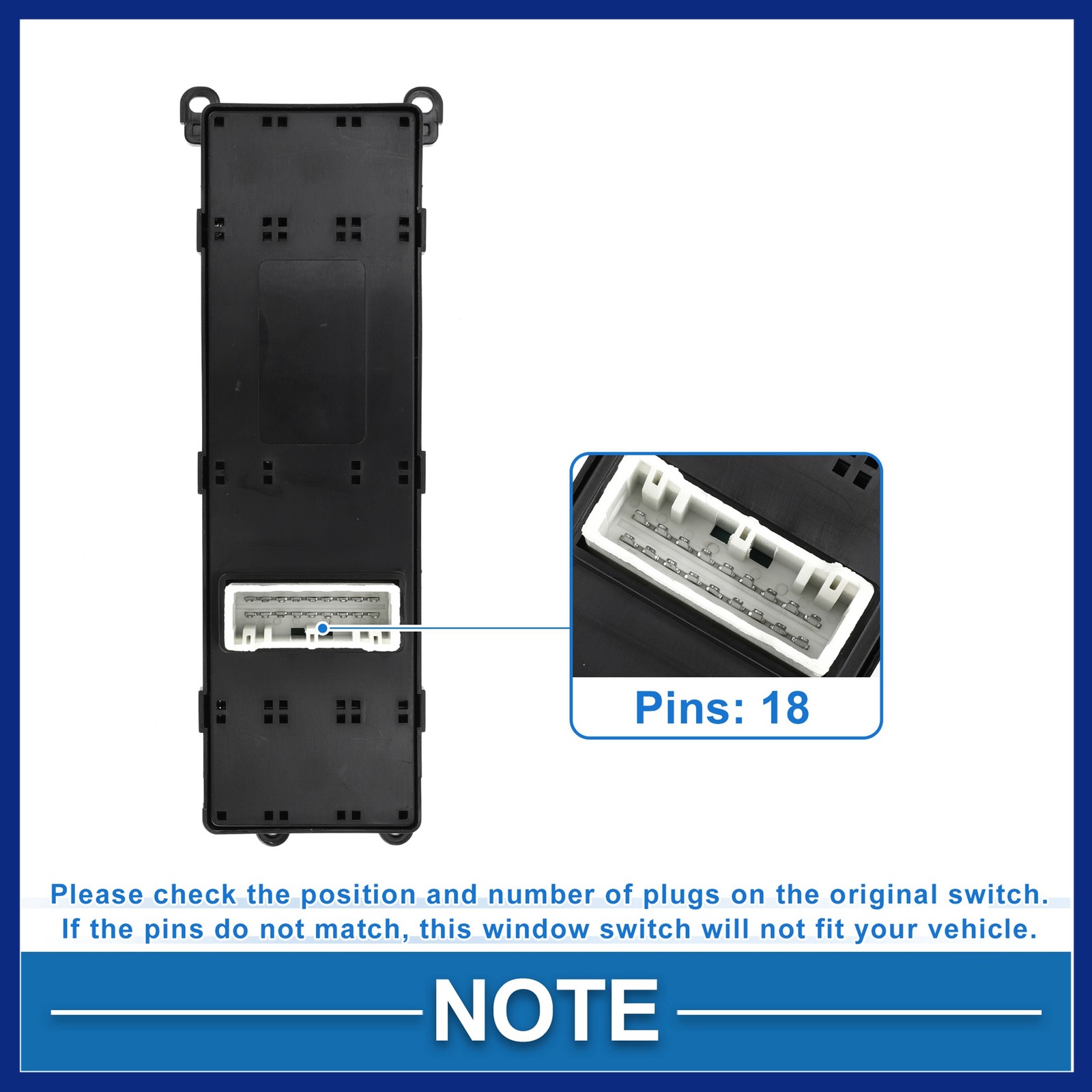 Front Left Power Window Switch for Kia Forte 2014-2018 Window Control Switch New