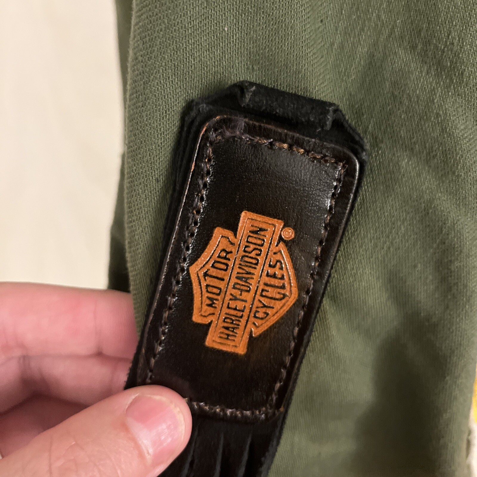 VTG HARLEY-DAVIDSON Double Eagle Patch Cloth Army Barracks Laundry Bag VHTF Read