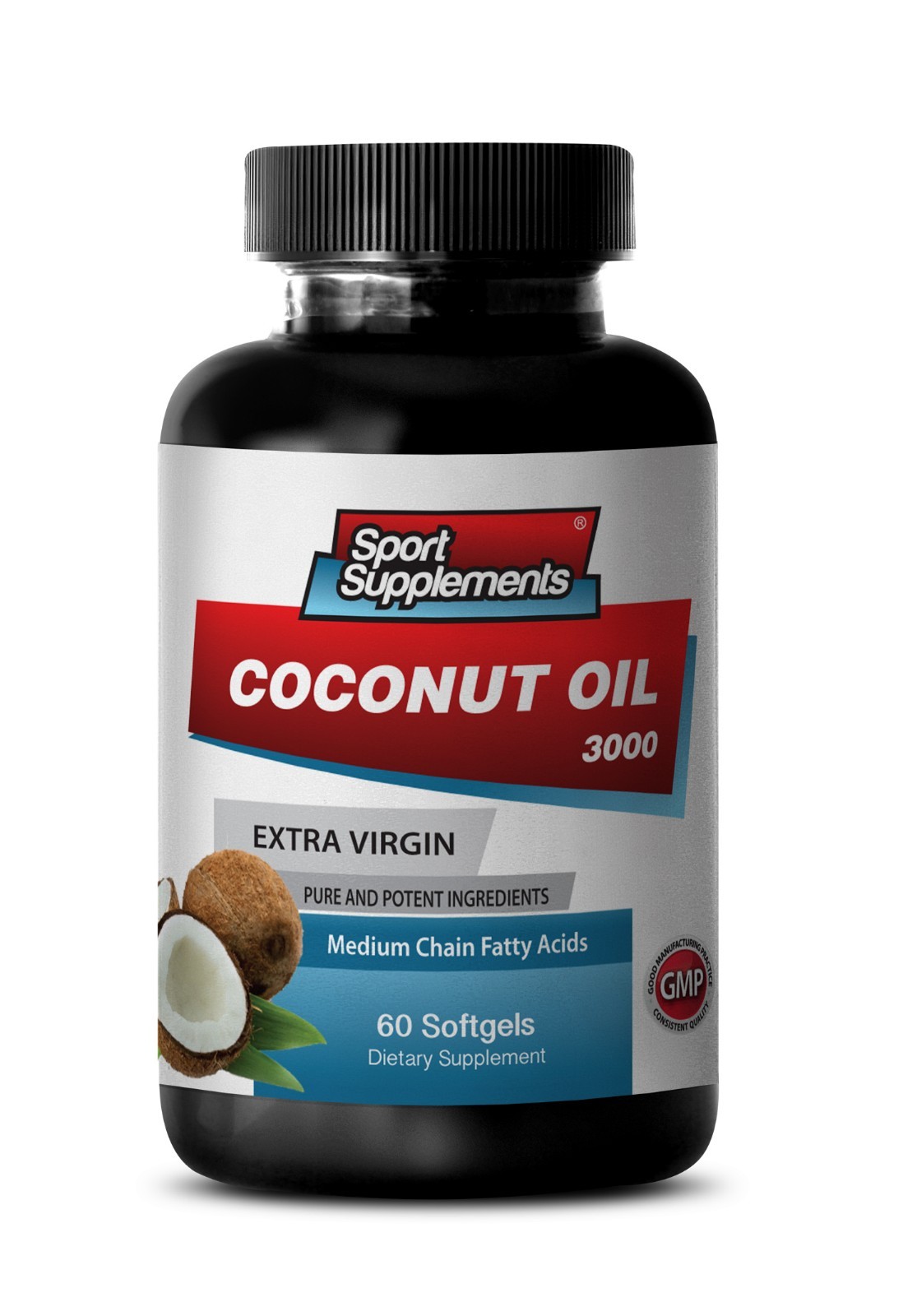 Lose Weight Fast - Coconut Oil 3000mg SS - Anti-Aging  Supplements 1B