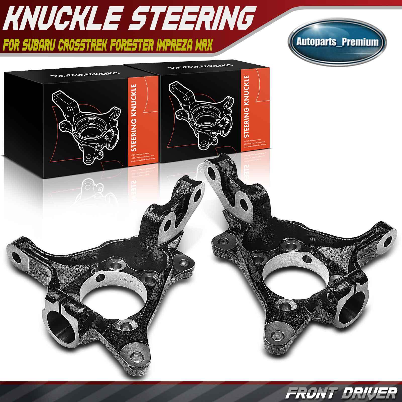2x Front Left & Right Steering Knuckle for Subaru Crosstrek Forester Impreza WRX