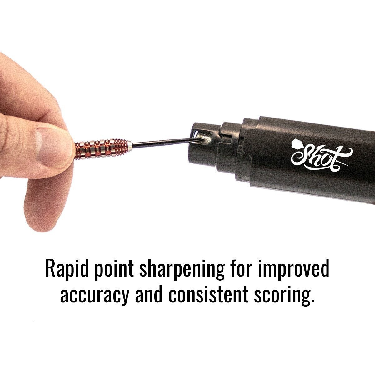 SHOT TURBO DART SHARPENER FOR POINT SHARPENING AND TEXTURING