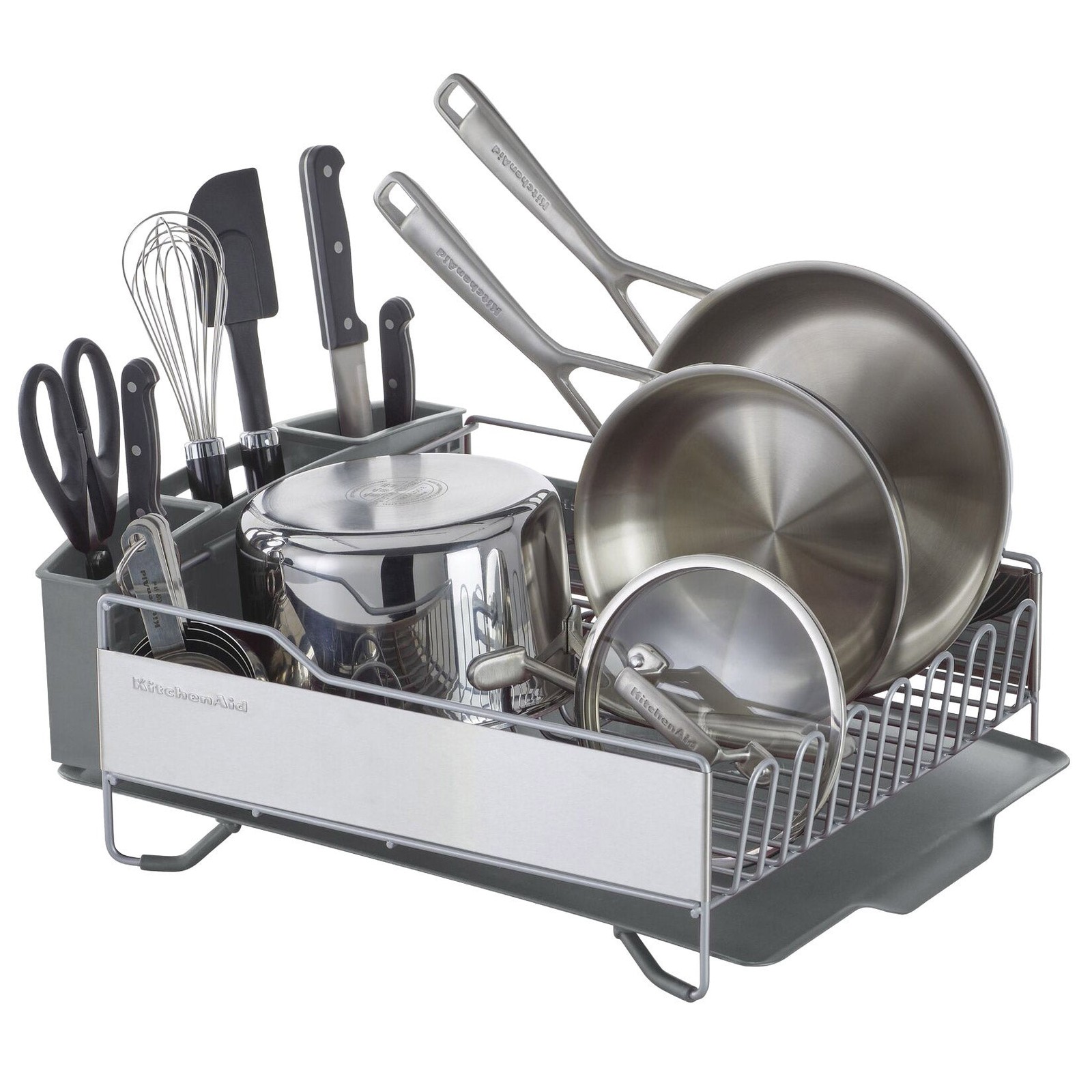 KITCHENAID STAINLESS STEEL FULL- SIZED DISH-DRYING RACK