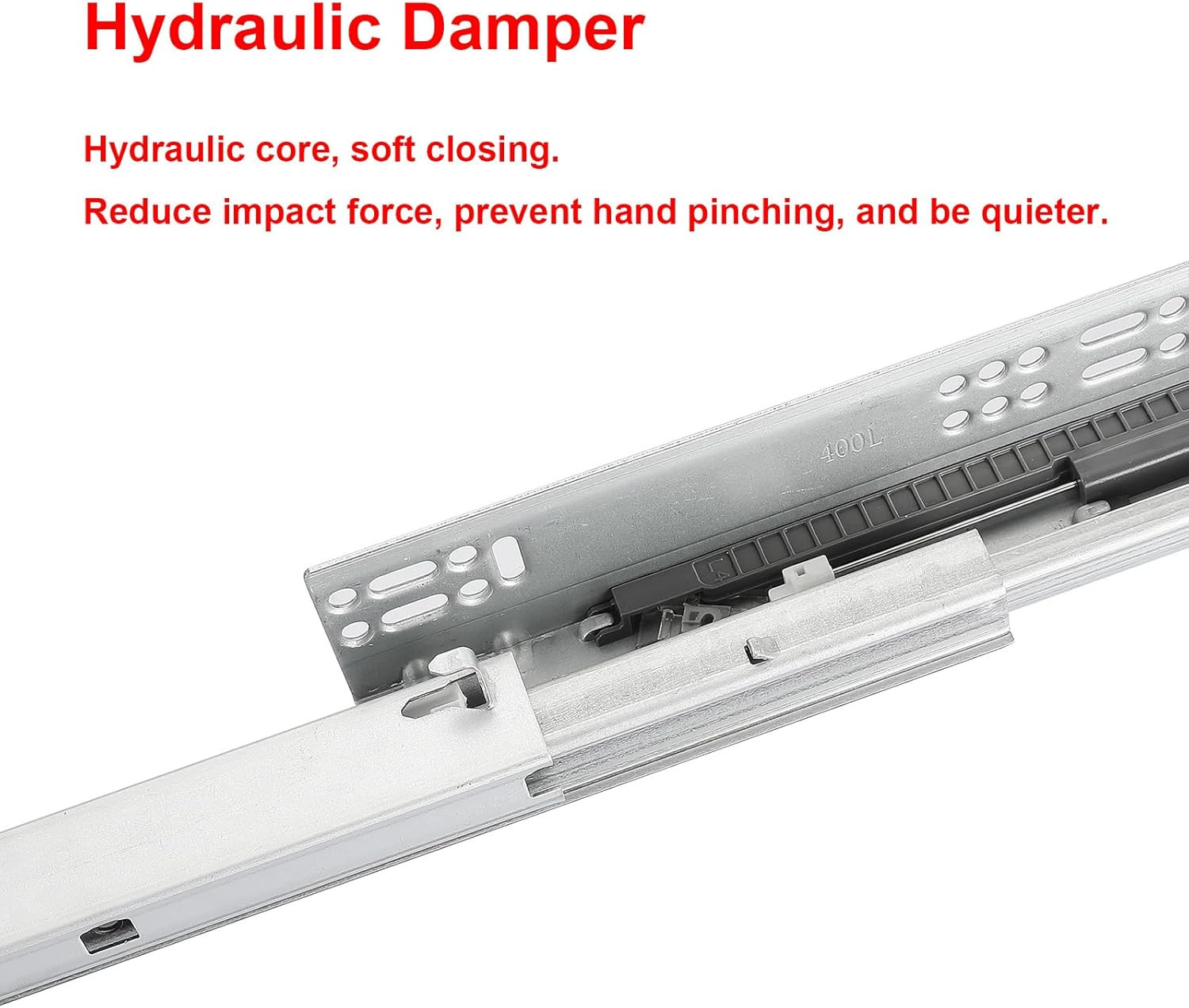 6 Pair of 14 Inch Undermount Soft Close Drawer Slides 100LB Load Capacity Full E