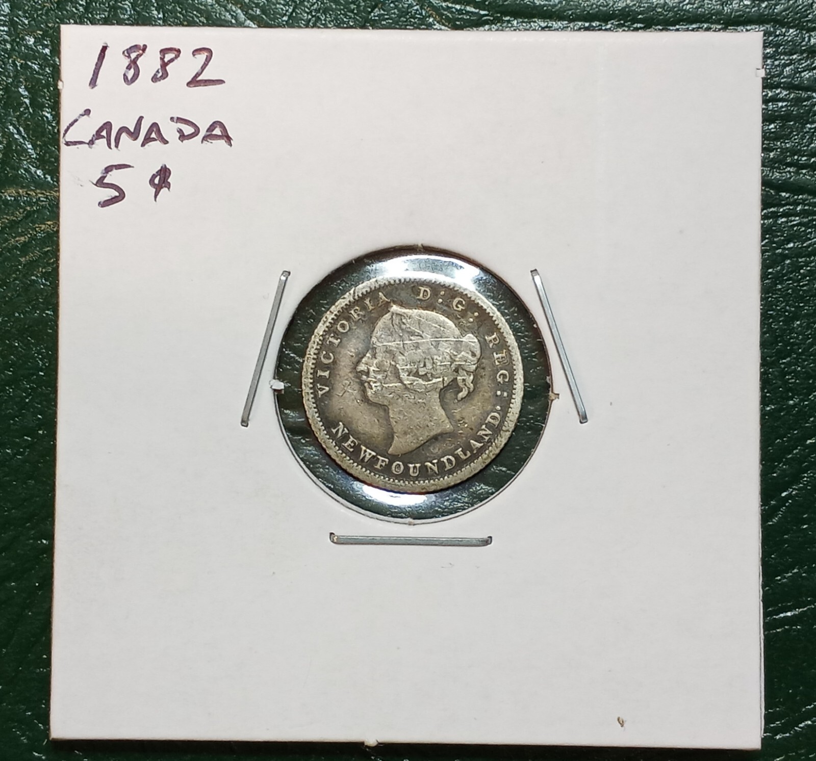 1882 H Newfoundland (Canada) 5 Cents - Higher Grade