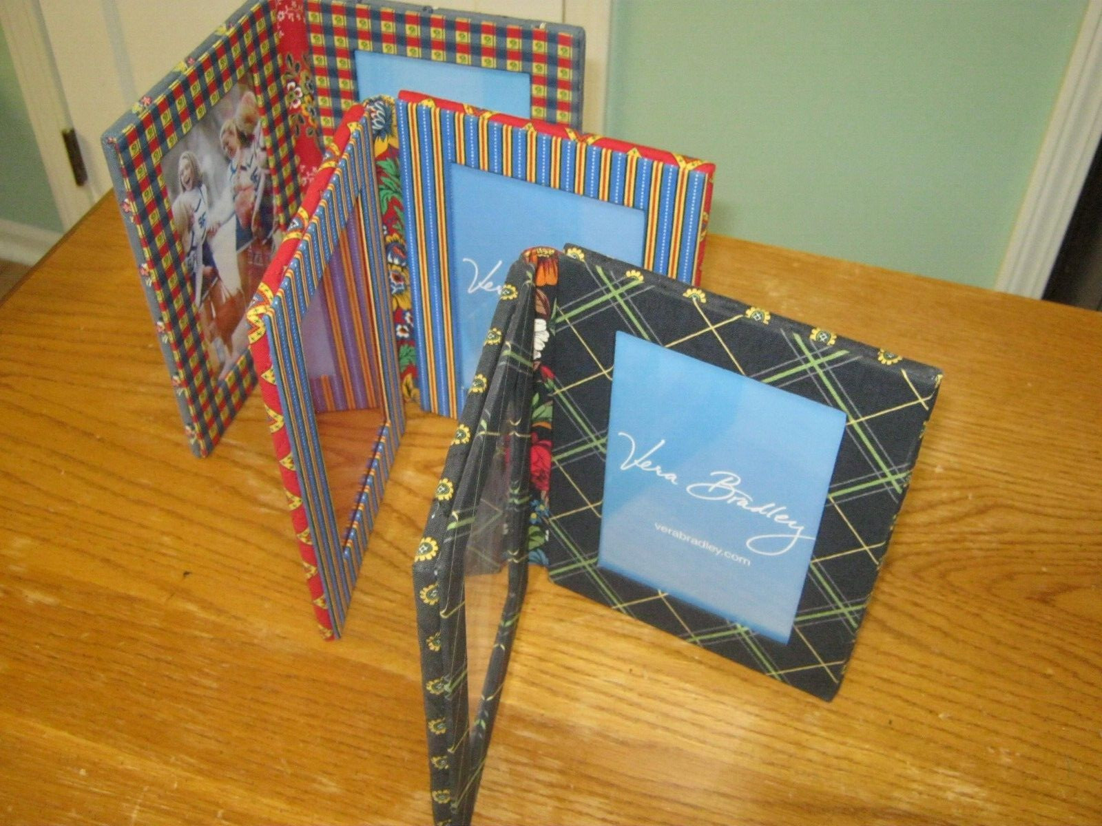 Vera Bradley lot of 3 photo picture frames GUC