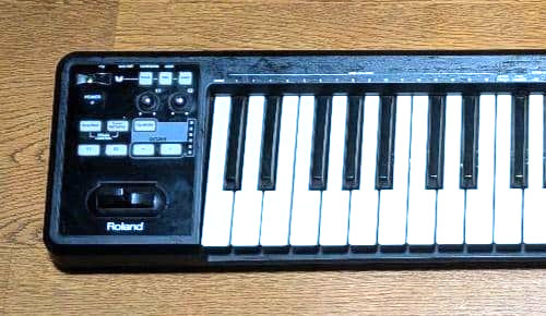 Roland A-49 MIDI Keyboard Controller USB 49-Key D-Beam Black Tested Working