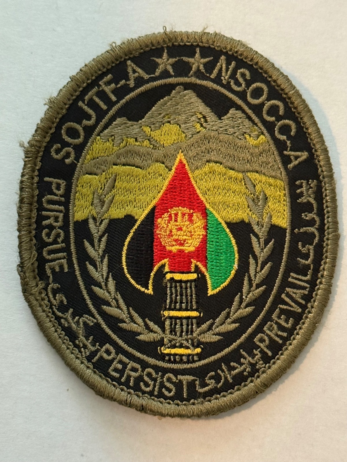 US Army SOJTF-A NSOC-A Afghanistan Patch Special Operations Task Force SSI