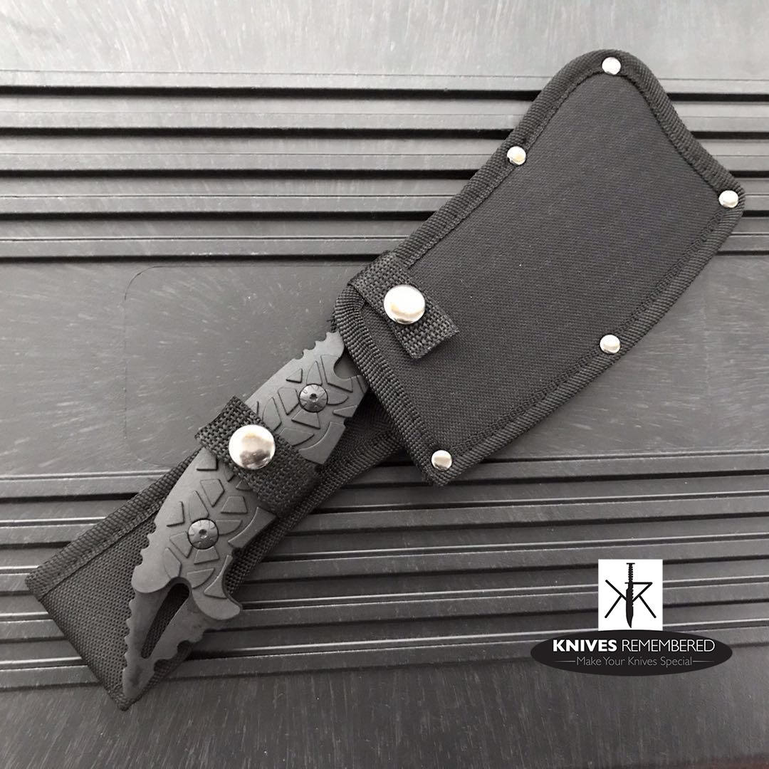 Monogram Custom Knives Engraved Personalized Knife Fixed Blade Hunting Cleaver