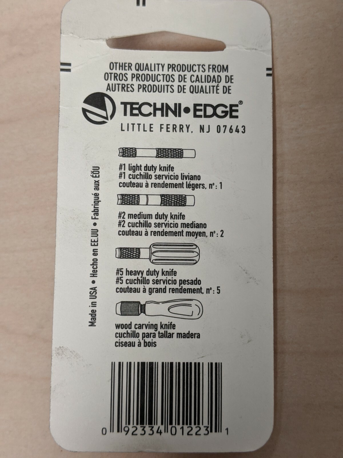 Techni Edge TE-01-223 Hobby Blades #22 ** PACK OF 5 BLADES **