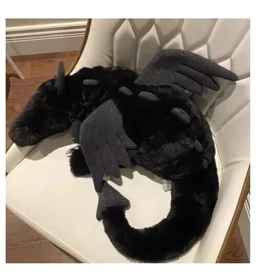 Jellycat Onyx Black Sky Dragon Huge 50CM Plush - BNWT w/ Dust Bag & Gift Tags