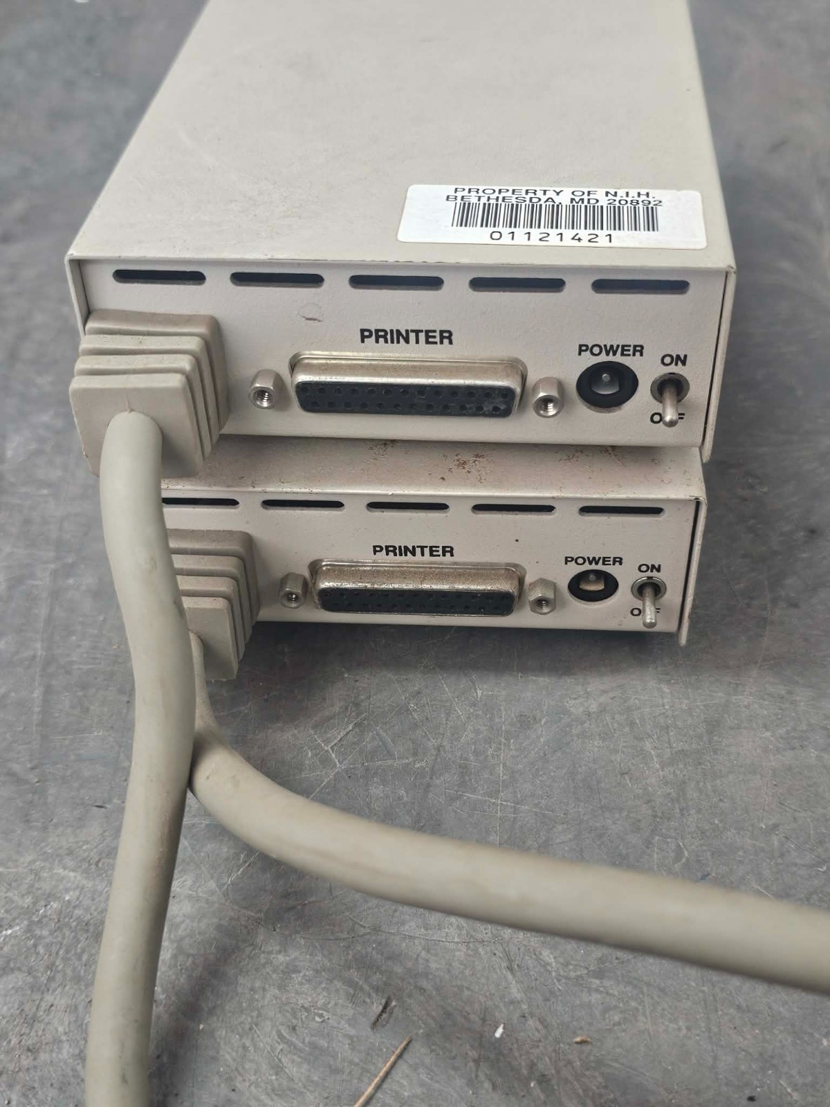 2x Lot - MicroSolutions 014350 Backpack Floppy Drive Parallel Port 1.44MB / 3.5"