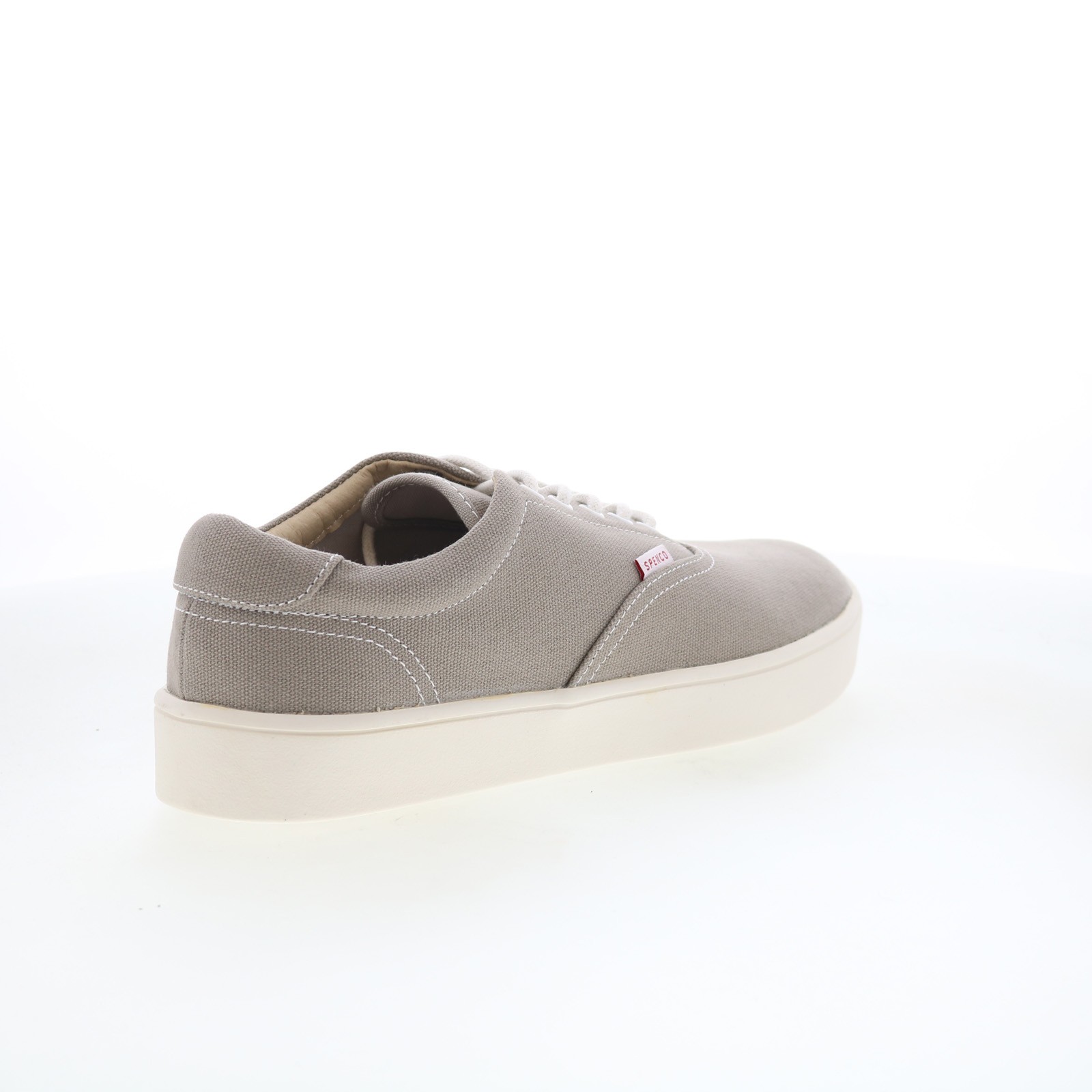 Spenco Pier SP2007GRY Mens Gray Wide Canvas Lifestyle Sneakers Shoes