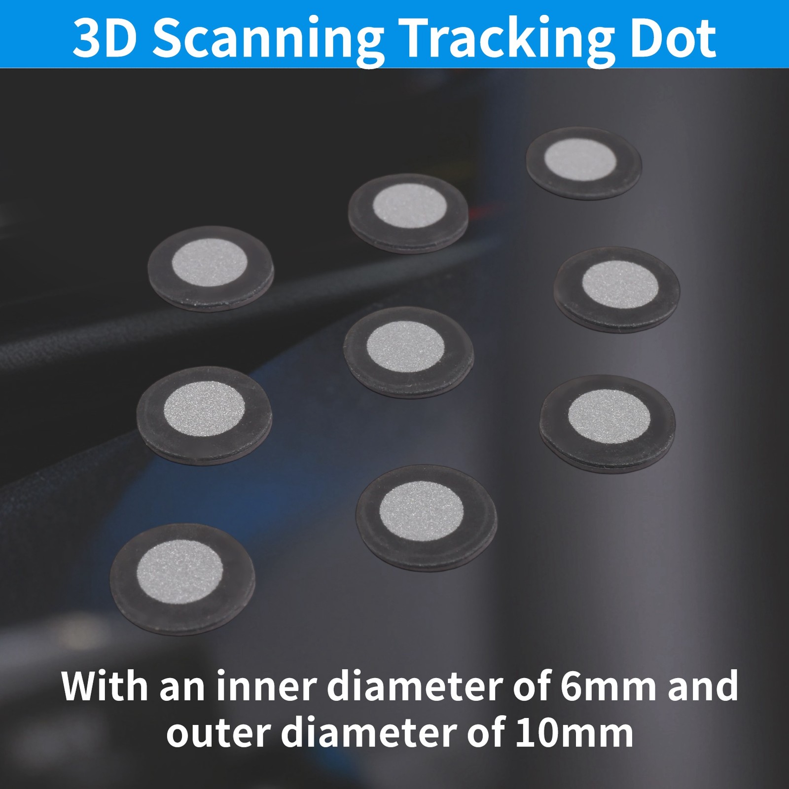 Reflection Positioning Targets 3D Scanning Tracking Dot Point Marker L9K89346