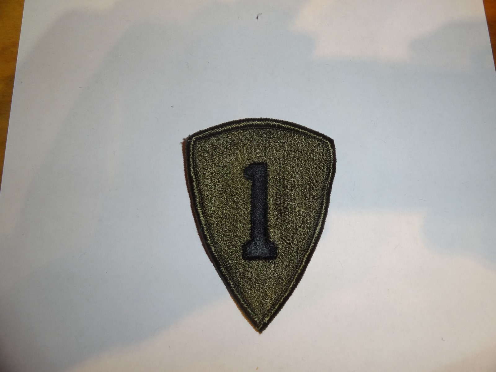 MILITARY PATCH SEW ON SHOULDER SUBDUED US ARMY 1ST PERSONNEL COMMAND OD GREEN