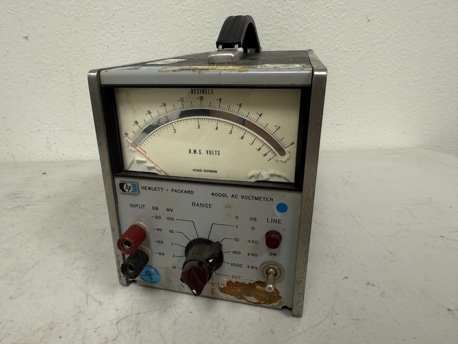 Vintage HP 400GL AC Voltmeter Not  Tested & Working