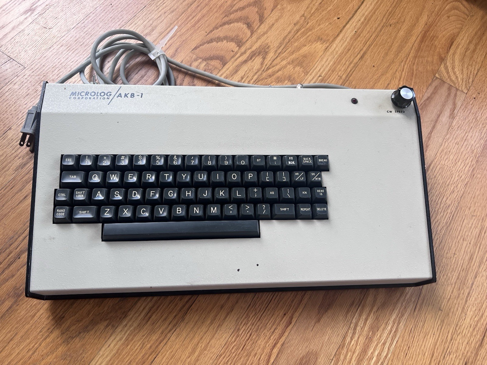 RARE Microlog Akb-1 Motorola Based Terminal Keyboard Recording Parts Computer