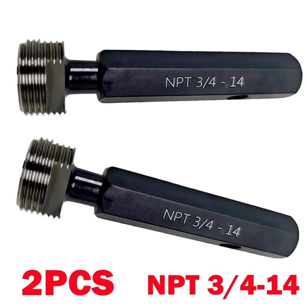 2 Pack Bearing Steel NPT 3/4-14 Taper Pipe Plug Thread Gage Gauge NPT 3/4 NEW