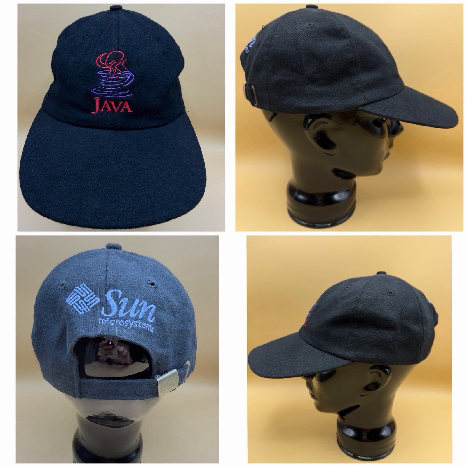 NOS Vintage Sun Microsystems Java Cap 1990s Silicon Valley Tech Promo Hat