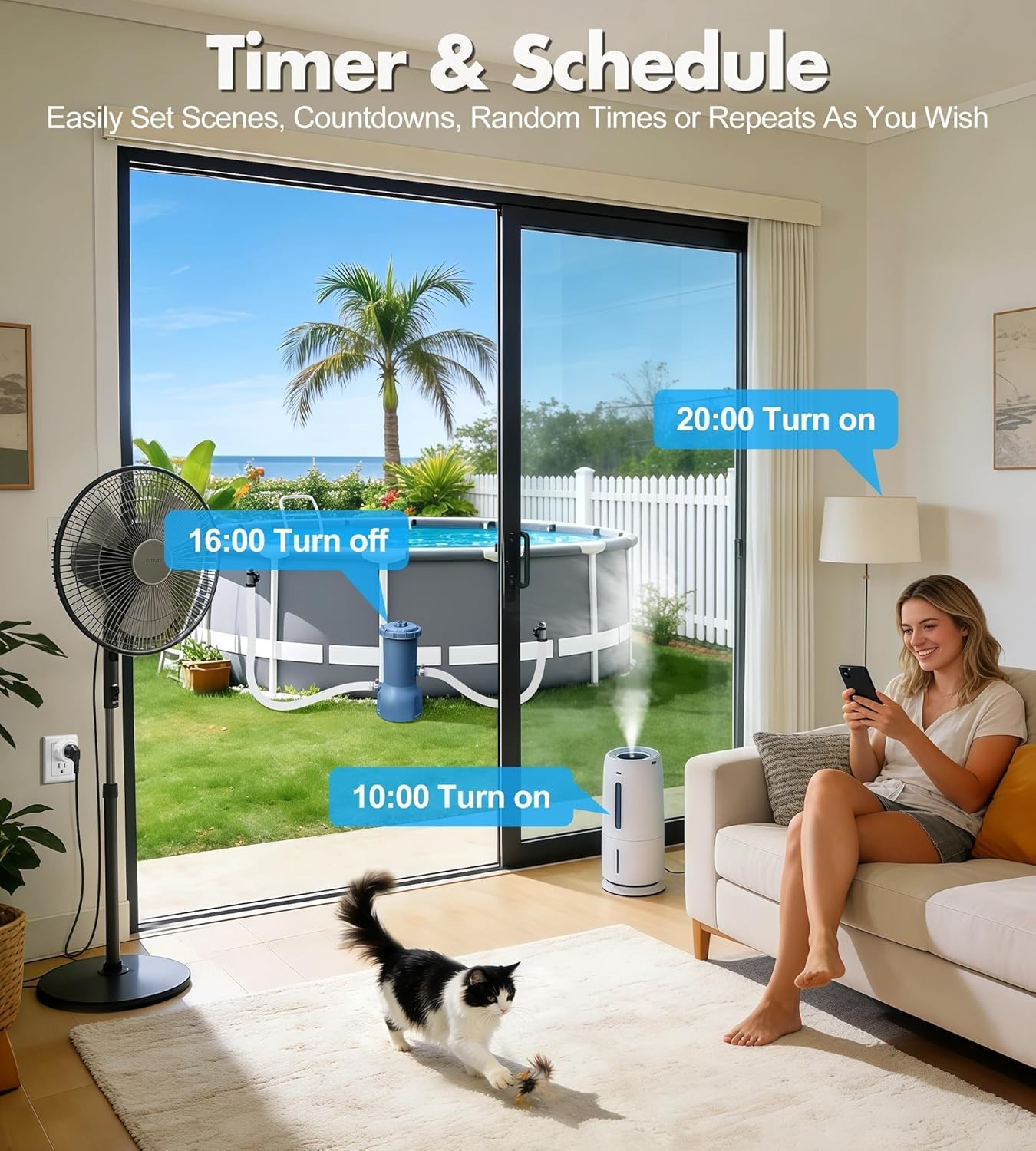 App-Controlled Mini Smart Plug - Voice Activated, Certified, Easy Setup