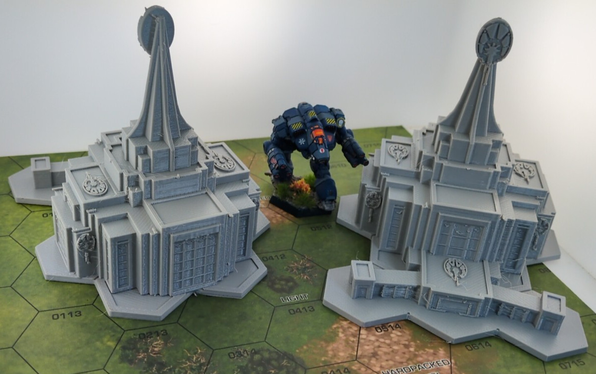 2 Comstar Temples hex 6mm terrain FAST SHIP|Alternate Wargaming Miniature