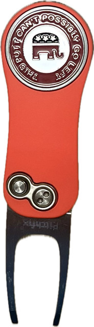 Pitchfix Hybrid 2.0 RED Golf Divot Tool w/ REPUBLICAN Ball Marker