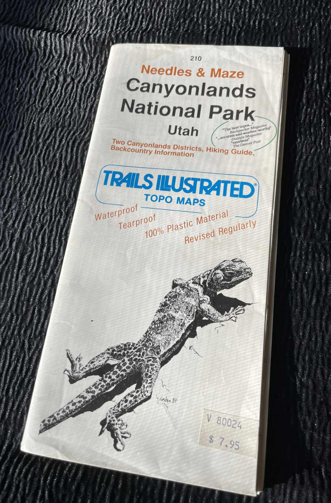 Needles Maze Canyonlands National Park Map Trails Unlimited 1993 Version Kirsten