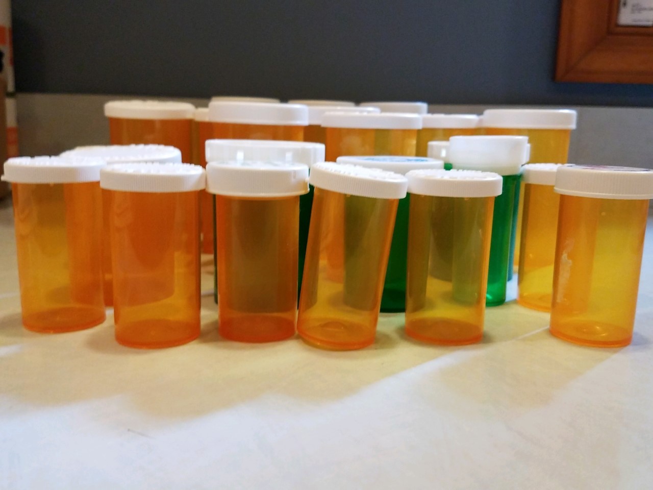 Lot of 25 Empty Used RX Pill Bottles - Various Sizes